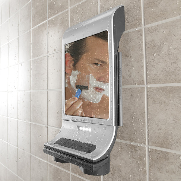 Fog-Free Shower Mirror and Bluetooth Speaker