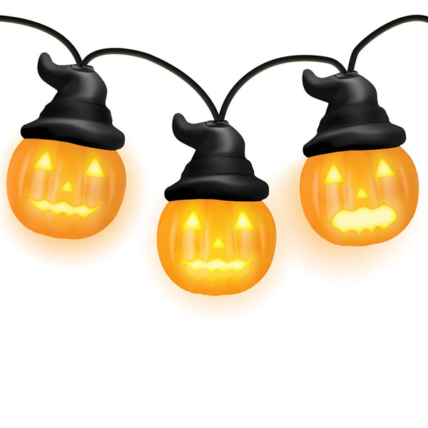 8' Animated Pumpkin String Lights