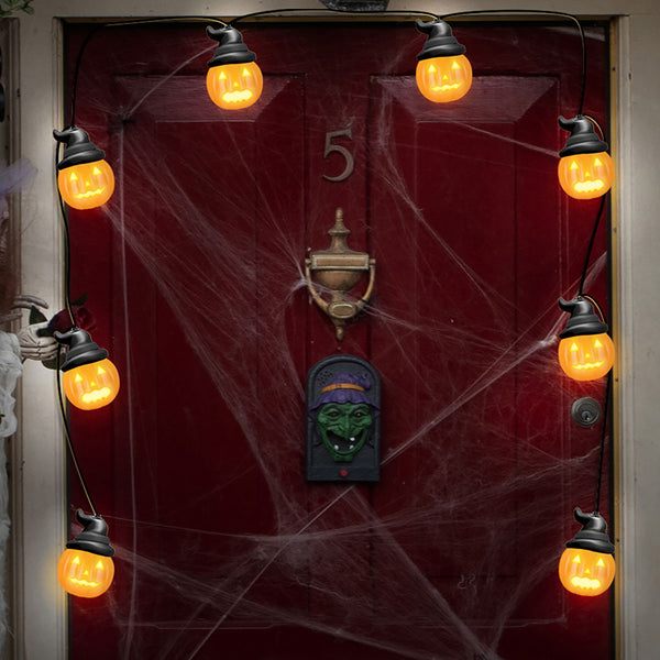 8' Animated Pumpkin String Lights