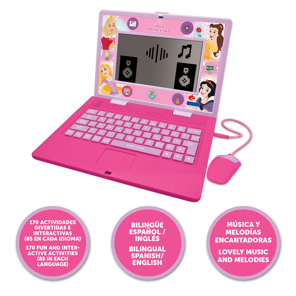 Disney Princess Bilingual Talking Educational Laptop