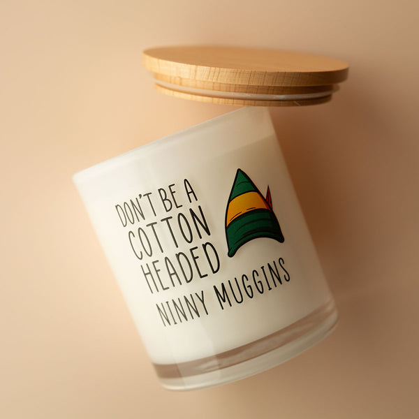Christmas Printed Candle - Cotton Headed Ninny