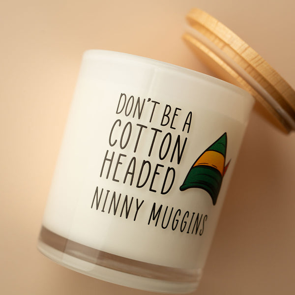 Christmas Printed Candle - Cotton Headed Ninny