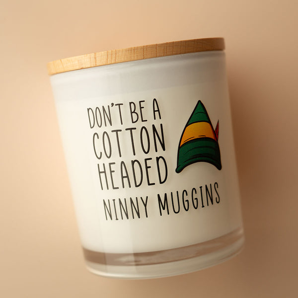 Christmas Printed Candle - Cotton Headed Ninny