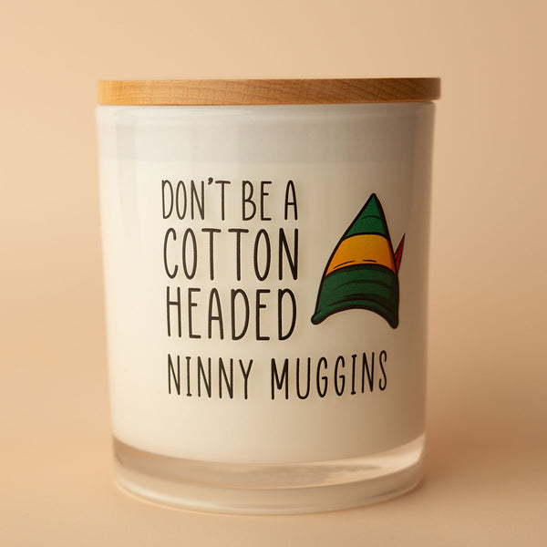 Christmas Printed Candle - Cotton Headed Ninny