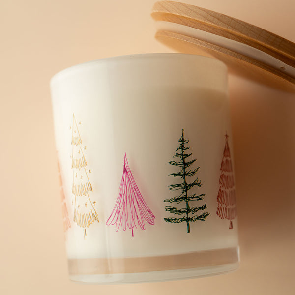 Christmas Printed Candle - Festive Tree Wrap