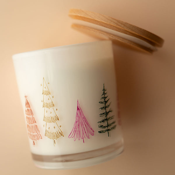 Christmas Printed Candle - Festive Tree Wrap