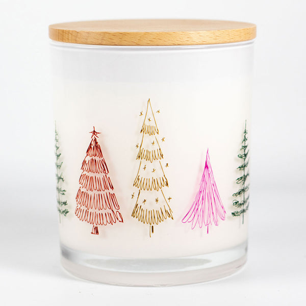 Christmas Printed Candle - Festive Tree Wrap