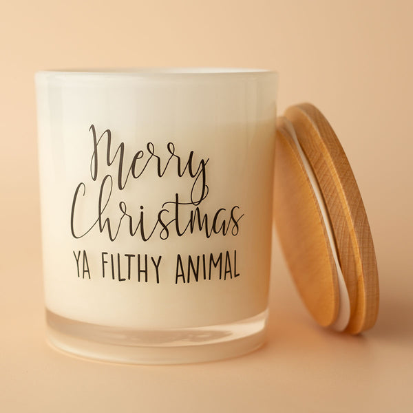 Christmas Printed Candle - Filthy Animal