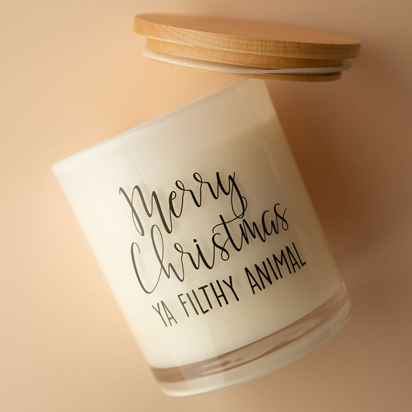 Christmas Printed Candle - Filthy Animal
