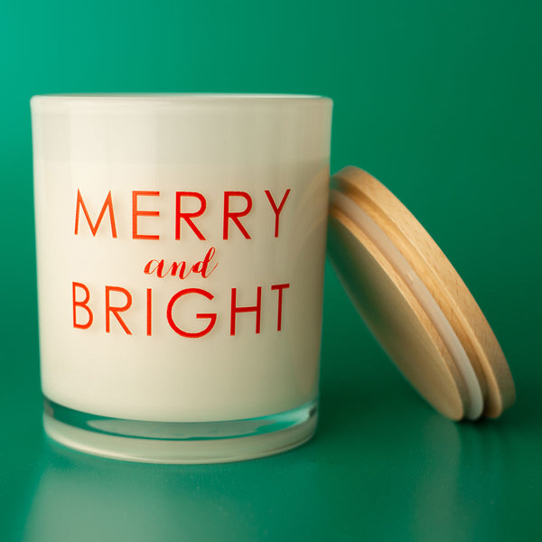 Christmas Printed Candle - Merry and Bright
