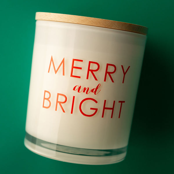 Christmas Printed Candle - Merry and Bright