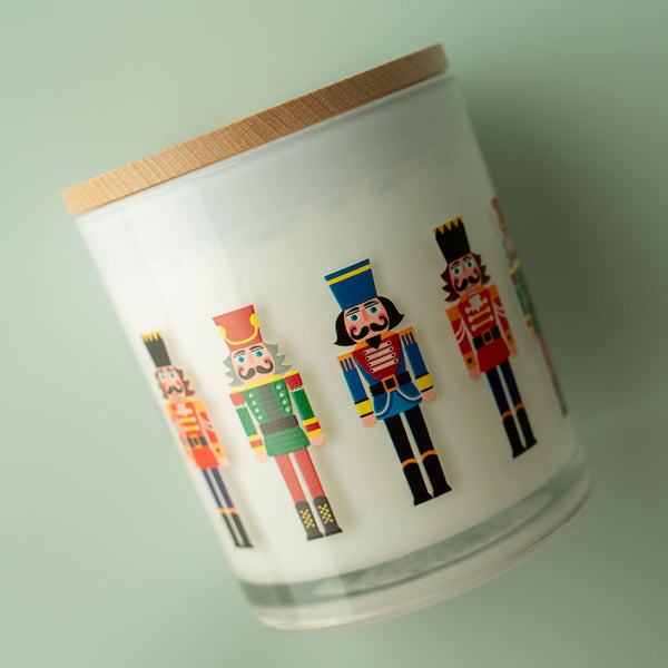 Christmas Printed Candle - Nutcracker Wrap