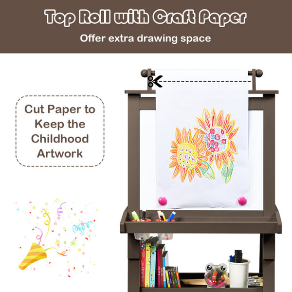 3-in-1 Kids Double-Sided Art Easel