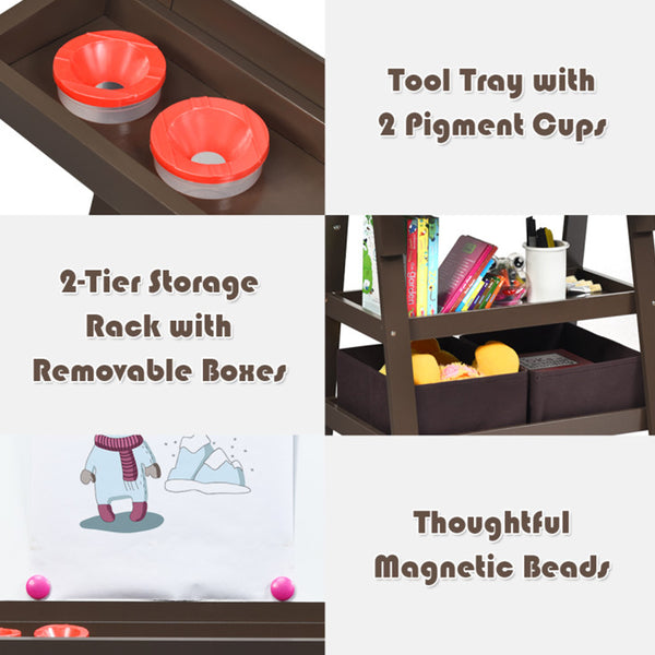 3-in-1 Kids Double-Sided Art Easel