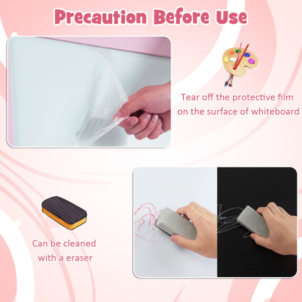 3-in-1 Kids Double-Sided Art Easel