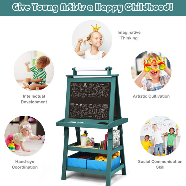 3-in-1 Kids Double-Sided Art Easel