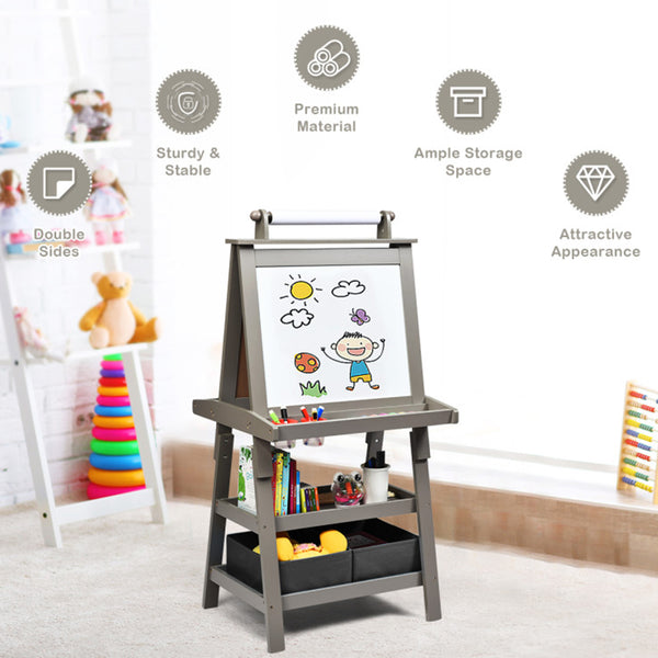 3-in-1 Kids Double-Sided Art Easel