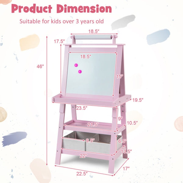 3-in-1 Kids Double-Sided Art Easel