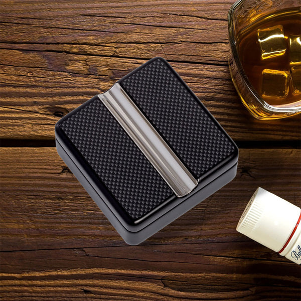 Pivot Design Carbon Fiber Single Cigar Ashtray