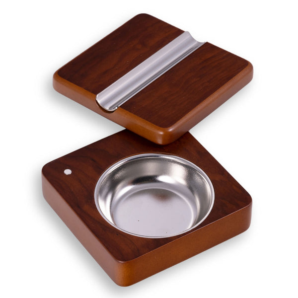Lacquered Rosewood Swivel Cigar Ashtray