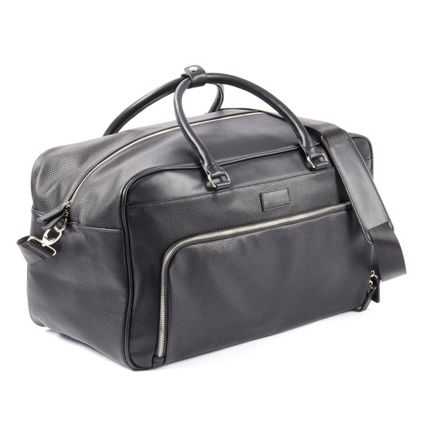 Leather Weekender Bag with Detachable Shoulder Strap