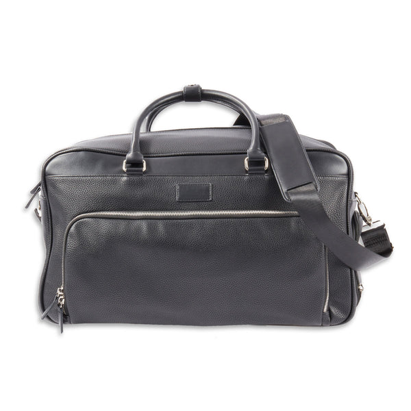 Leather Weekender Bag with Detachable Shoulder Strap