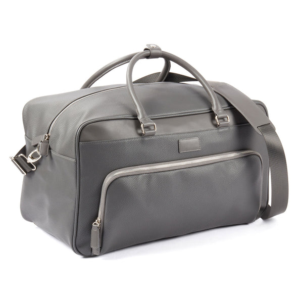 Leather Weekender Bag with Detachable Shoulder Strap