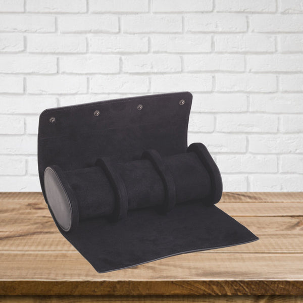 Genuine Leather Watch Roll for 3 Watches
