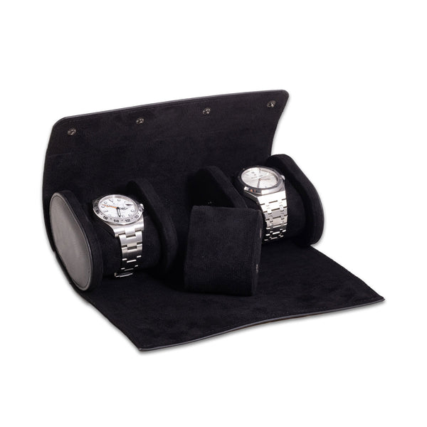 Genuine Leather Watch Roll for 3 Watches