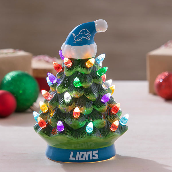 8'' NFL LED Ceramic Christmas Tree