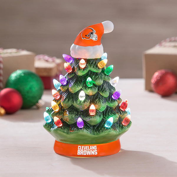 8'' NFL LED Ceramic Christmas Tree