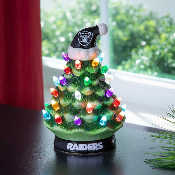 8'' NFL LED Ceramic Christmas Tree