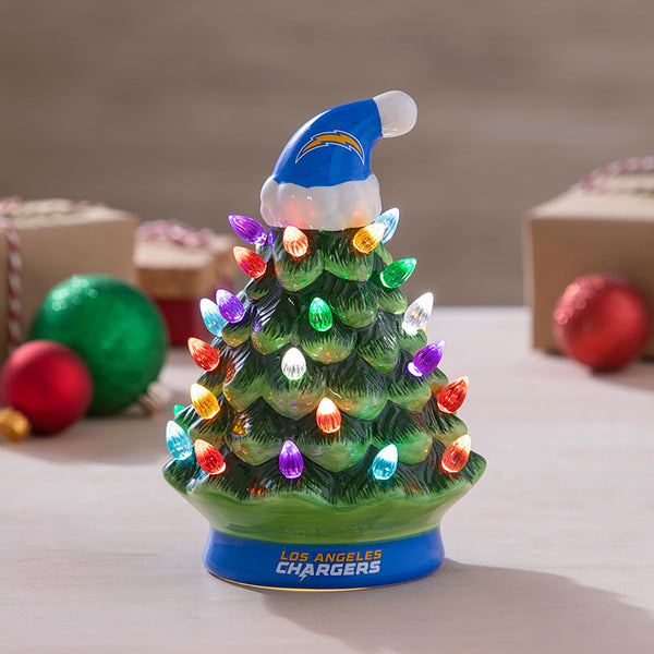 8'' NFL LED Ceramic Christmas Tree