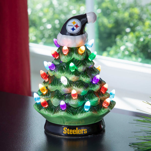 8'' NFL LED Ceramic Christmas Tree