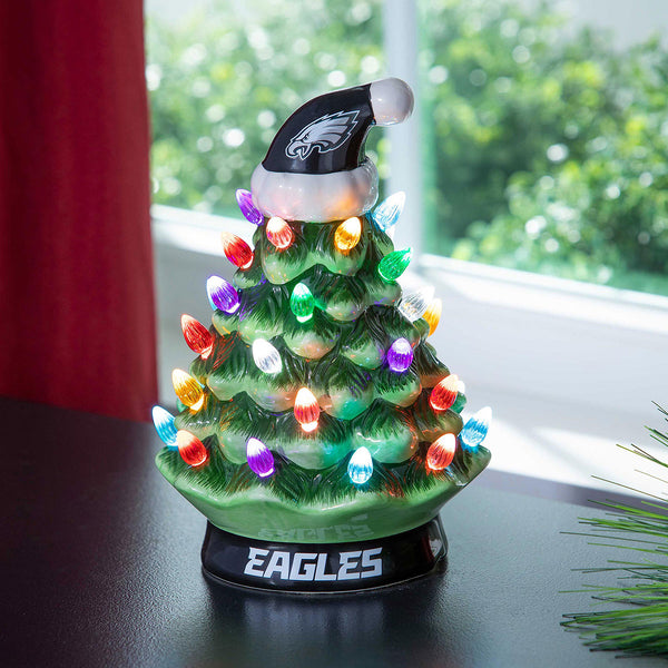 8'' NFL LED Ceramic Christmas Tree