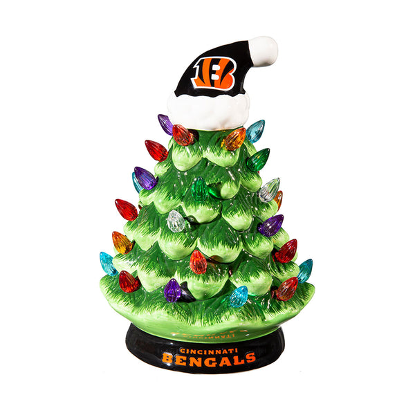 8'' NFL LED Ceramic Christmas Tree