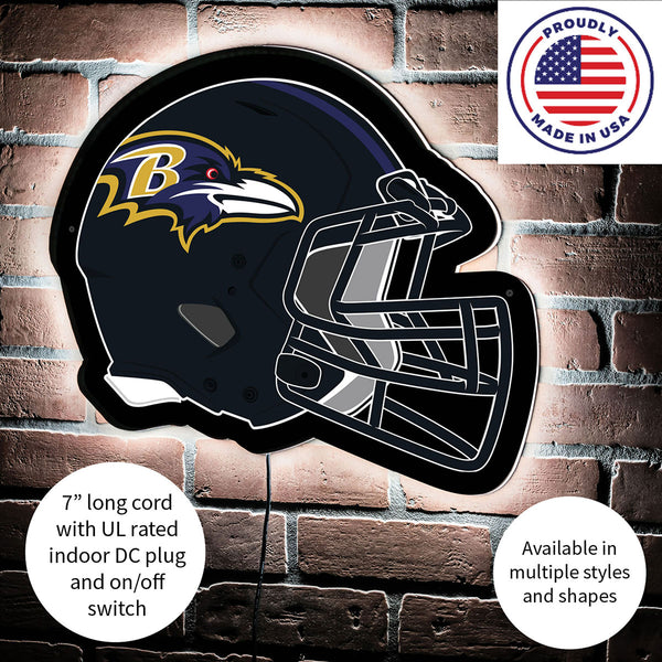 NFL Backlit Helmet Wall Sign