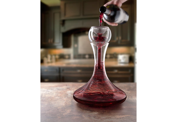 Double Aerator Decanter Set – Sharper Image