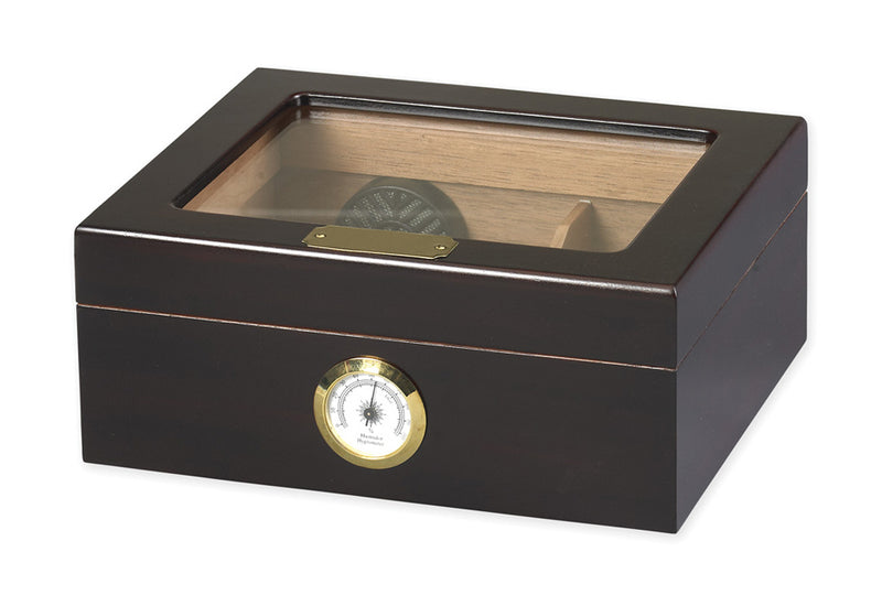 50 Cigar Mahagony Humidor - Espresso