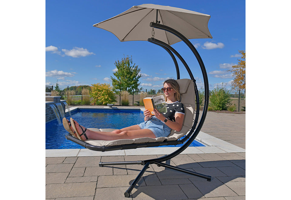 dream chair patio chaise lounge with umbrella Vivere Original Dream Chair
