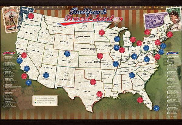 MLB Ballpark Map – Sharper Image