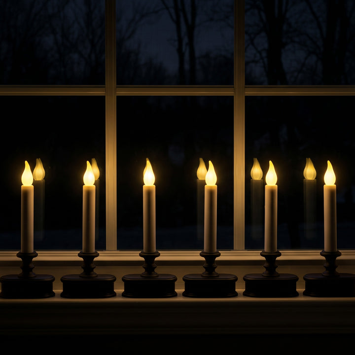 Wireless Sensor LED Window Candles (Set of 6)