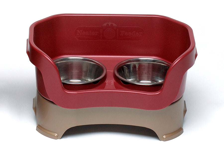 Mess Proof Pet Feeder | Elevated Pet Bowls | Sharper Image