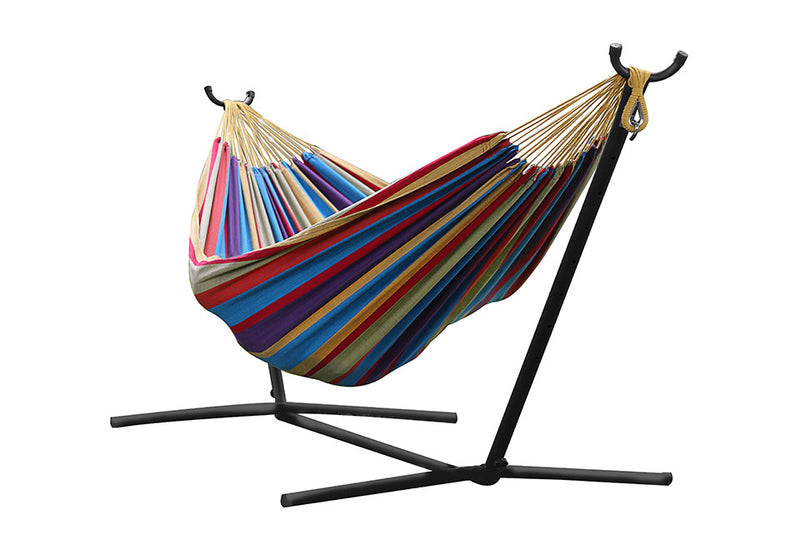 Two-Person 9-Ft. Hammock and Stand - Blue Lagoon