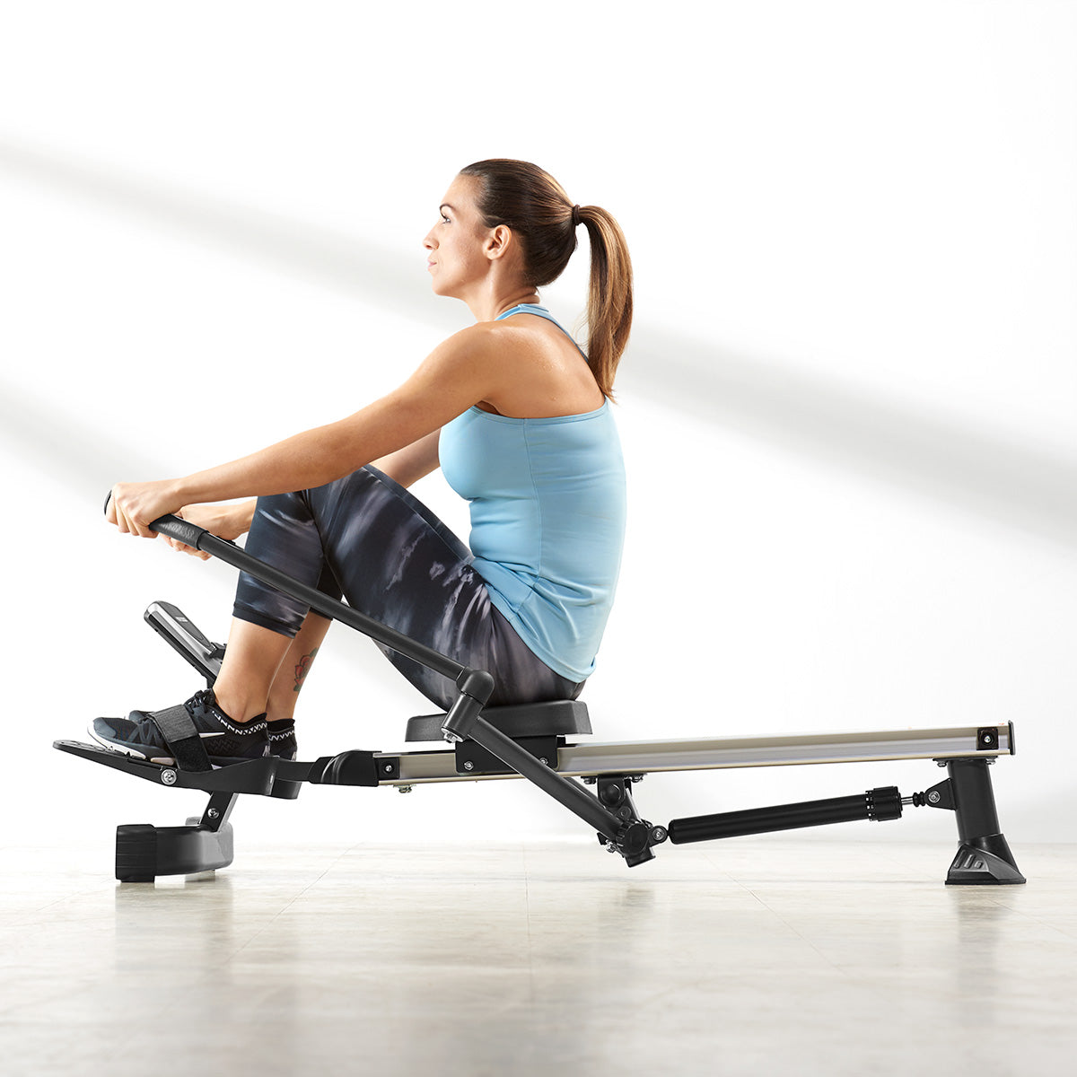 Space Saving Adjustable Rower – Sharper Image