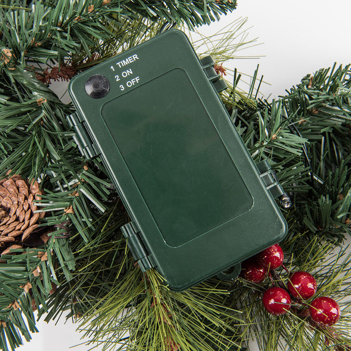 9-Ft. Cordless Pre-Lit Indoor/Outdoor Garland