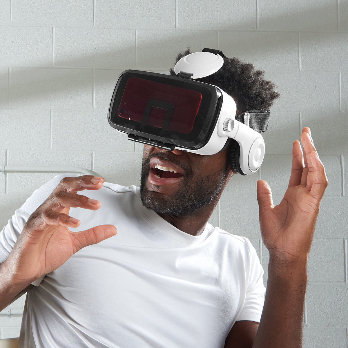 Bluetooth VR Headset with Earphones by Sharper Image