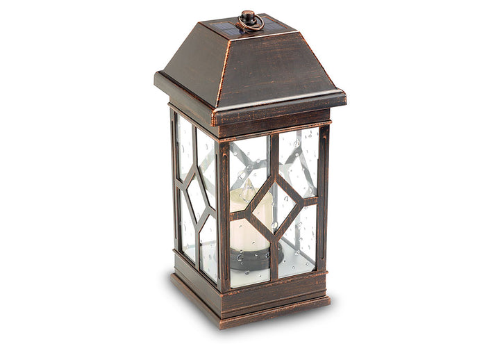 15" Solar Powered Candle Lantern
