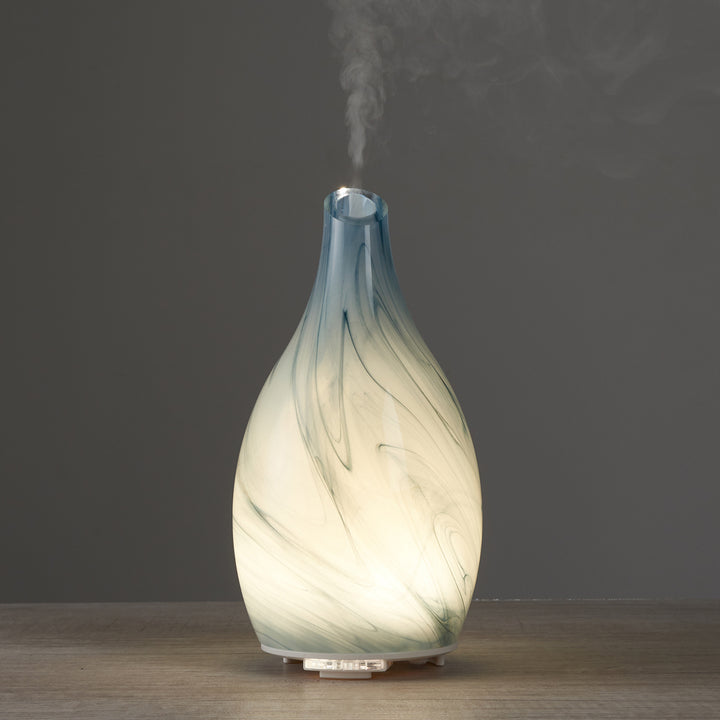 Sand-Blasted Glass Ultrasonic Aromatherapy Diffuser by Sharper Image