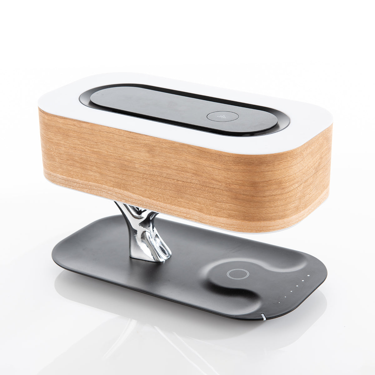 bonsai tree lamp charger Sharper Image Bonsai Bluetooth Speaker Lamp with Wireless Charging Pad